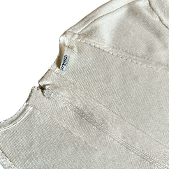 House Of CB CAPRICE CREAM DAINTY KNIT MINI DRESS, Size 14-16 (XL) - Picture 13 of 14